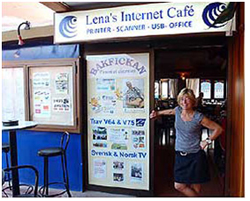 Internetcafé i San Agustin